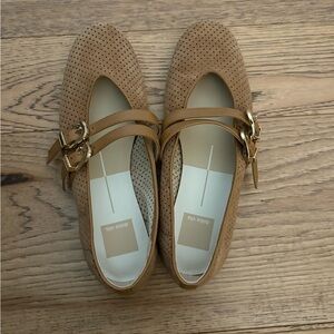 Dolce Vita Tan Perforated Flats